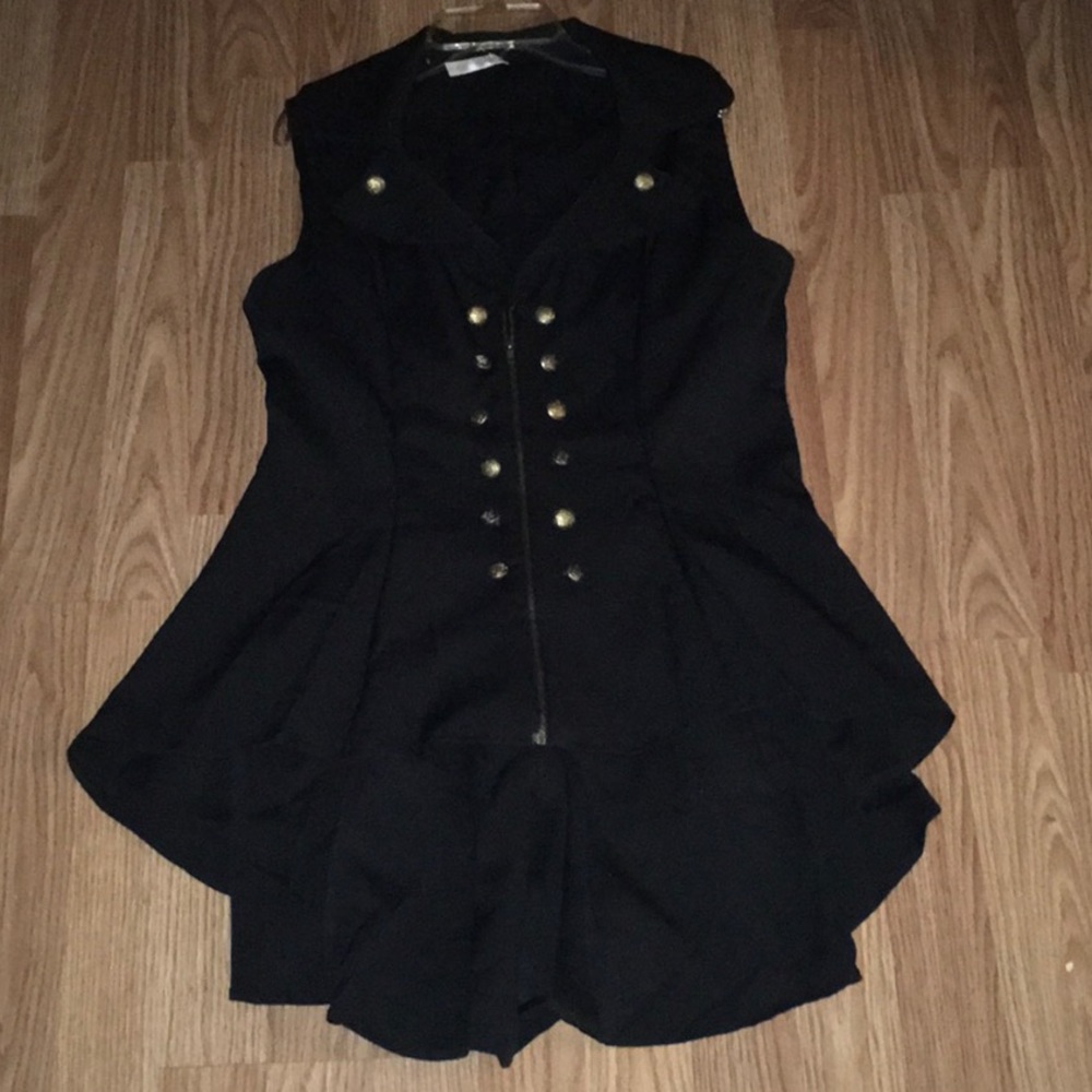 High Low Military Style Vest Size L